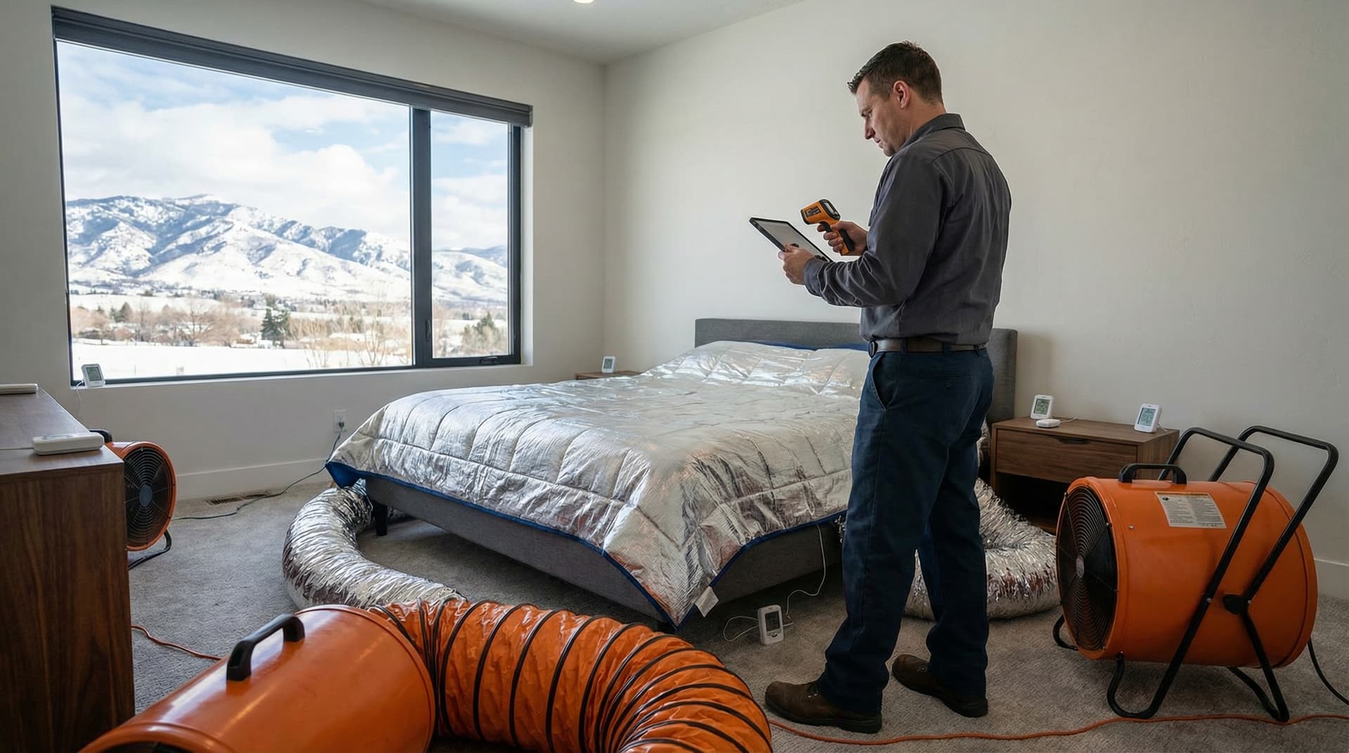 Professional bed bug treatment equipment and process