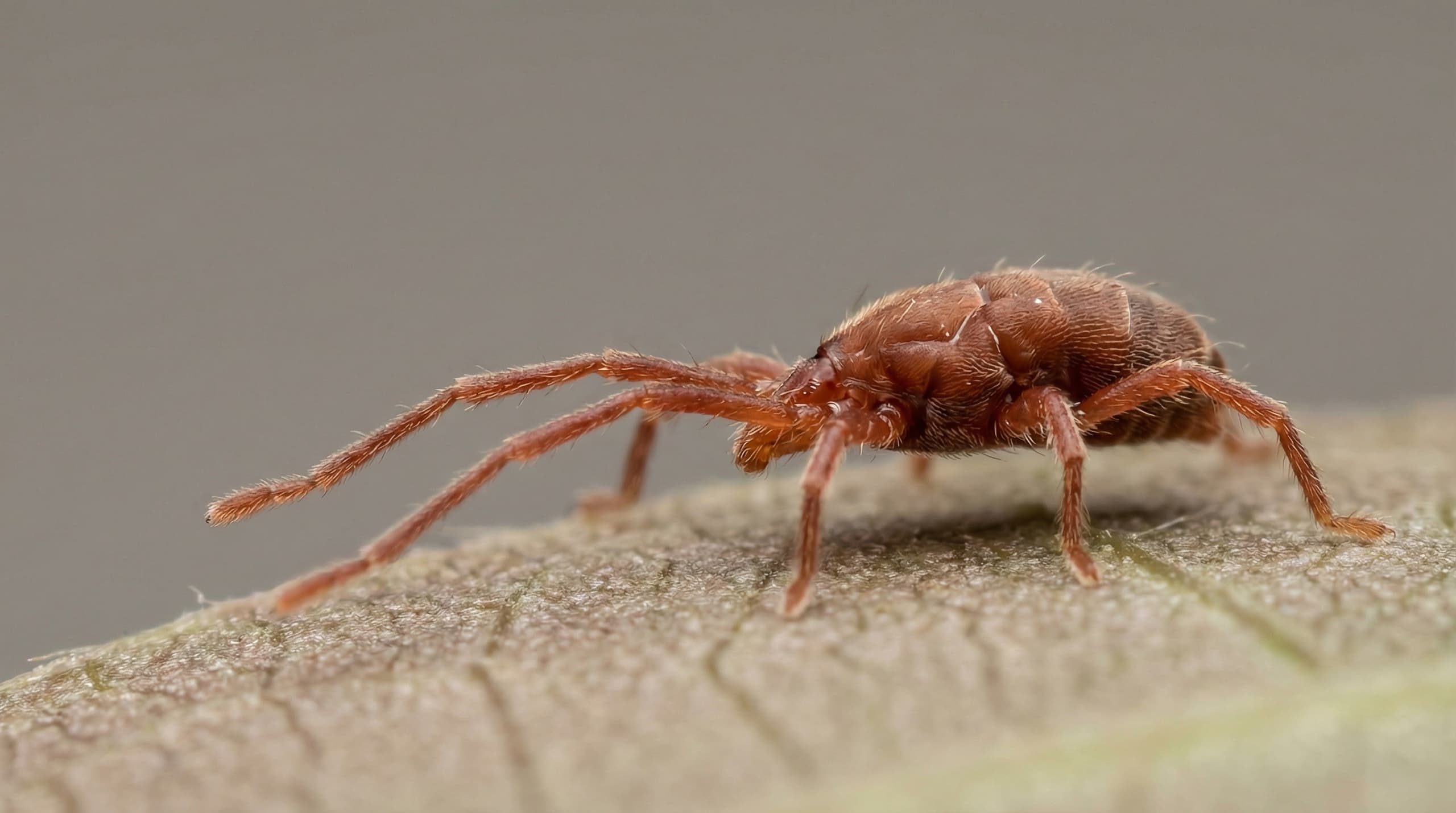 Clover Mites - showing key features for identification