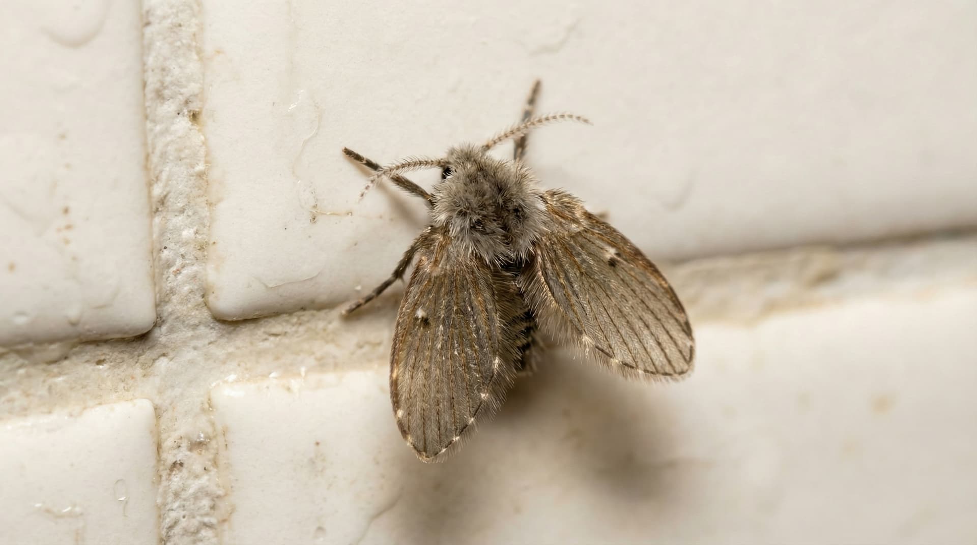 Drain Flies - showing key features for identification