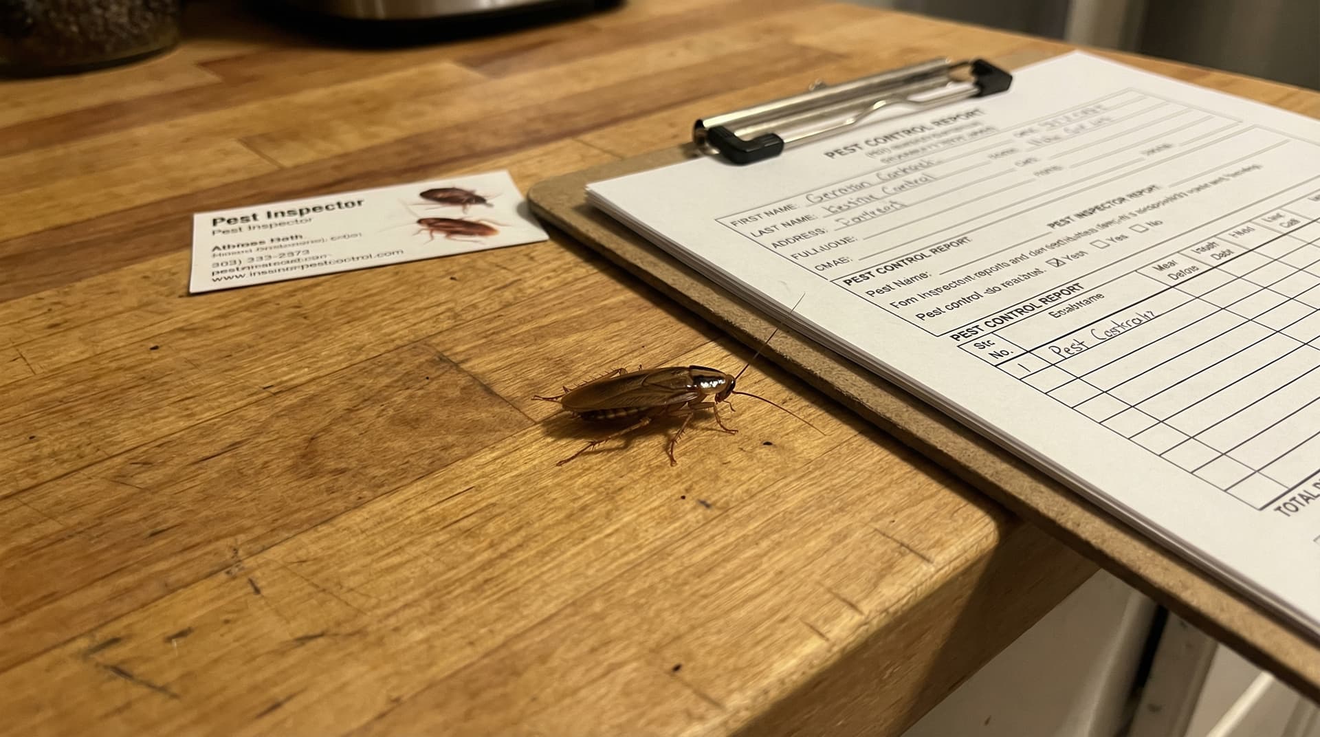 German Cockroach - showing key features for identification