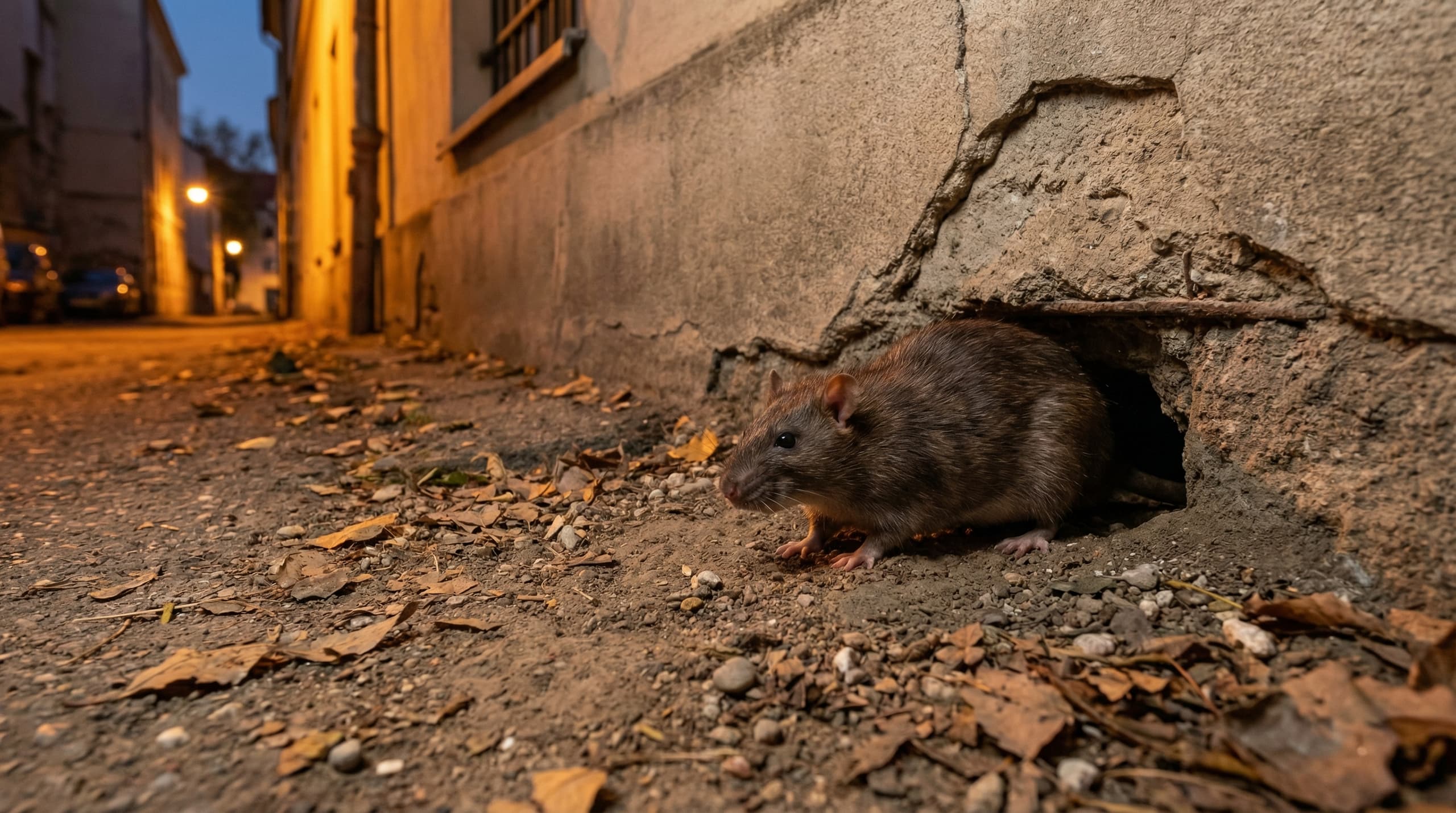 Norway Rat - showing key features for identification