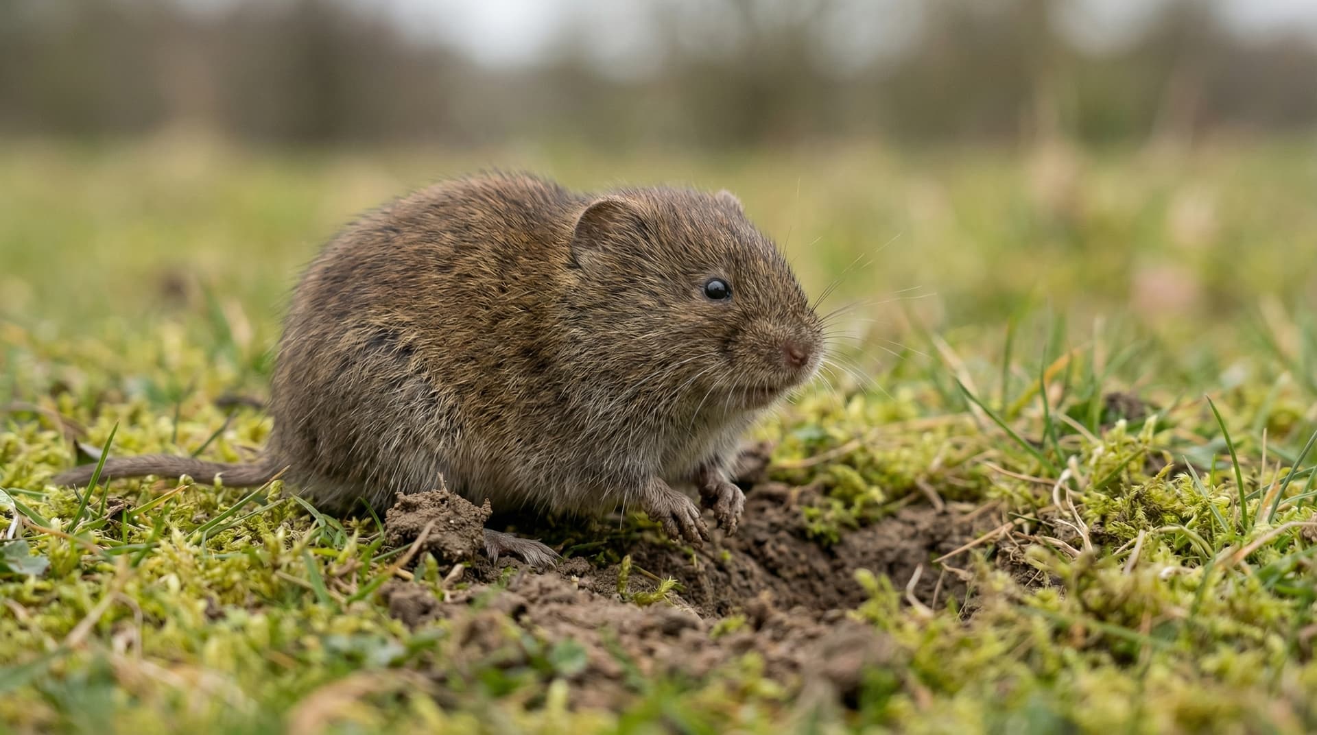 Voles - showing key features for identification