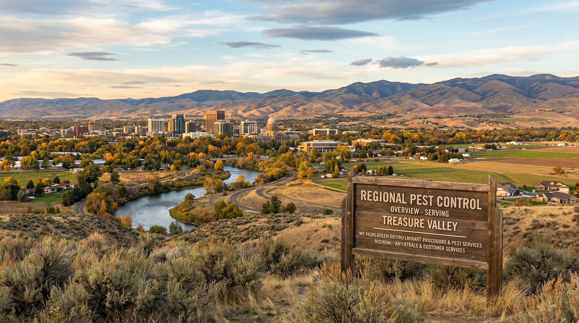 Professional pest control technician serving Boise Idaho homes