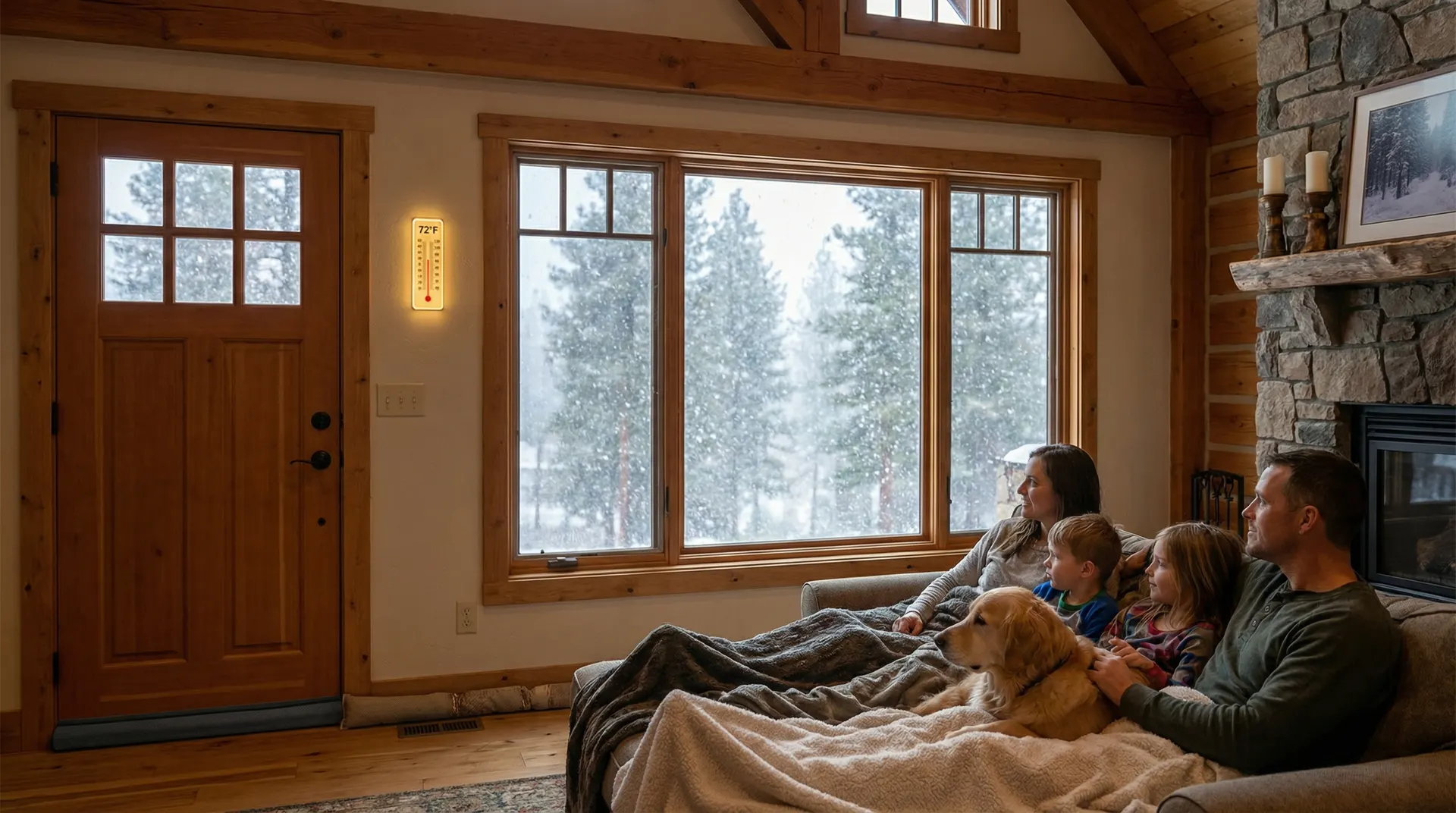 Mouse near Idaho home in winter, illustrating winter rodent prevention