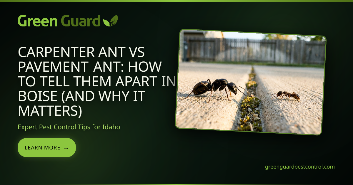 Carpenter Ant vs Pavement Ant: How to Tell Them Apart in Boise (And Why ...