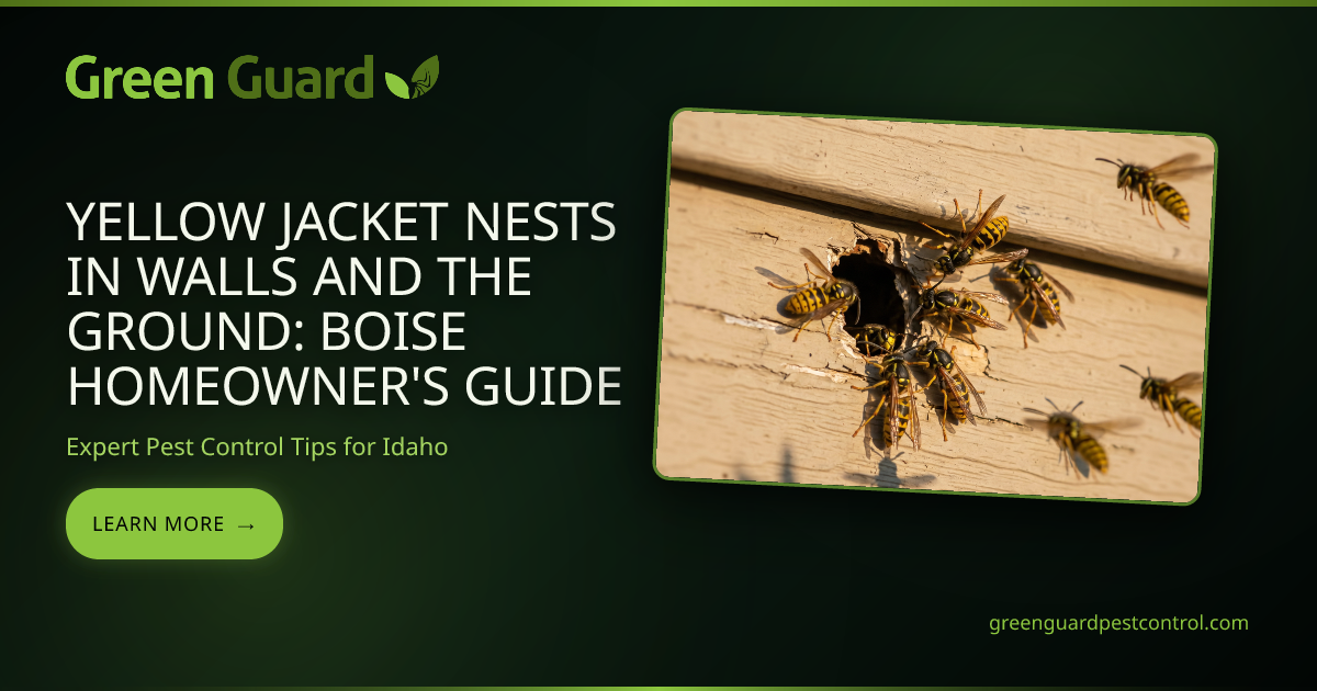 Yellow Jacket Nests in Walls and the Ground: Boise Homeowner's Guide ...