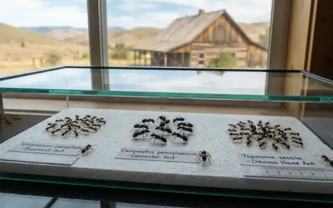 Seven common Idaho ant species side by side for identification - guide for Boise homeowners