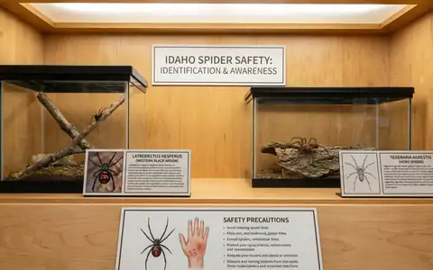 Dangerous spider species found in Idaho - black widow and hobo spider identification