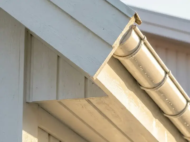 A clean gutter and roofline after a Green Guard visit